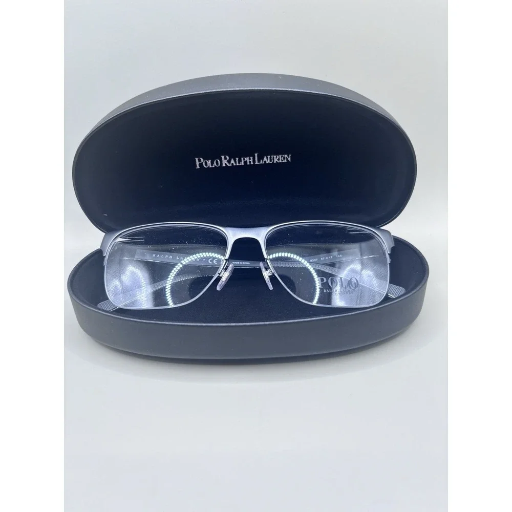 Polo Ralph‎ Lauren PH1228 9307 Gunmetal Semi Rimless Men Glasses 57mm Box